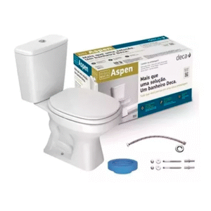 Kit Completo Bacia Com Caixa Acoplada Branco Aspen