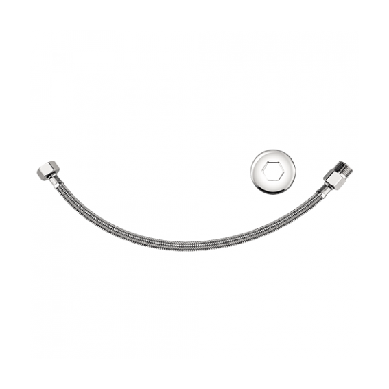 Engate Flexível Inox Para Instalações Hidráulicas 1/2”X 40cm