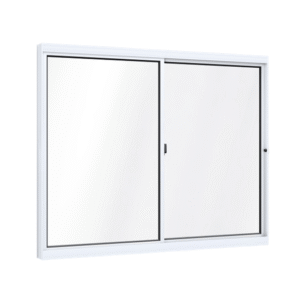 Janela De Alumínio Branco 2 Folhas 1,00x1,00
