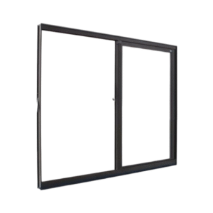 Janela De Alumínio Preto 2 Folhas 1,00x1,00