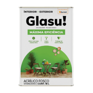 Tinta Acrílica Maxima Eficiencia 18l Glasu