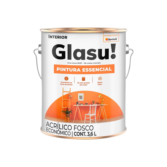 Tinta Acrílica Pintiura Essencial 3,6l Glasu