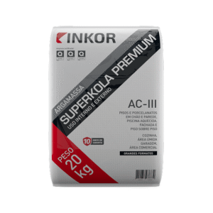 Argamassa do tipo AC-III Superkola Premium 20kg Inkor