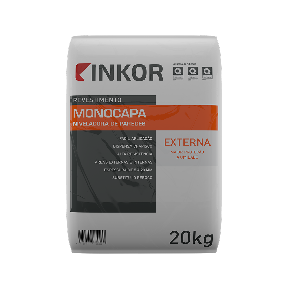 Monocapa Externa Niveladora de parede externa 20kg Inkor
