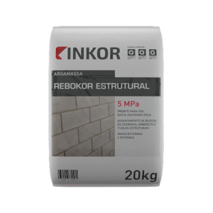 Rebokor Estrutural Argamassa para assentamento de bloco estrutural 20kg Inkor
