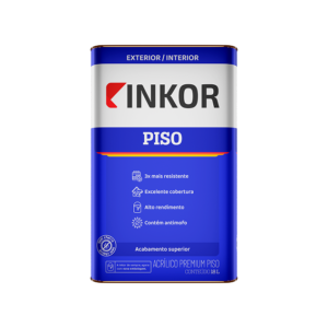 Tinta premium para piso 18l Inkor