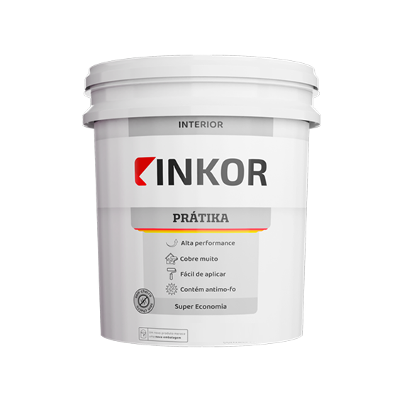 Tinta Prátika acrílica econômica 3,6l Inkor