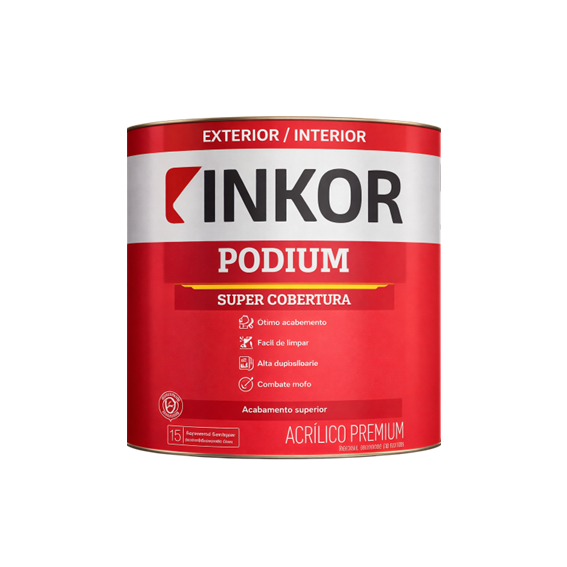 Tinta Podium Semi Brilho 900ml Inkor