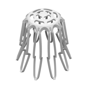 GRELHA HEMISFERICA DN 88 MM X 100 MM