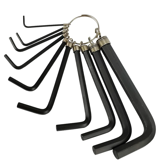 JOGO DE CHAVES ALLEN LONGAS PARA AJUSTES EM PARAFUSOS SEXTAVADOS