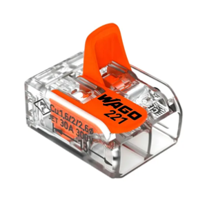 CONECTOR WAGO 2 VIAS – CONEXÃO RÁPIDA