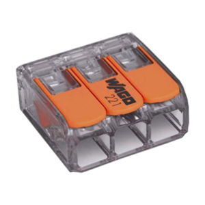 CONECTOR WAGO 3 VIAS – CONEXÃO MÚLTIPLA