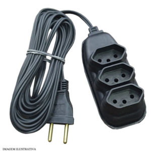 EXTENSAO ELETRICA 5 METROS – USO DOMÉSTICO